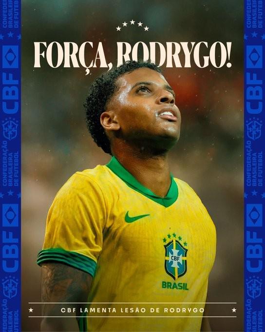 开云登录入口-巴西足协祝福罗德里戈：祝愿他早日康复，尽快重返赛场